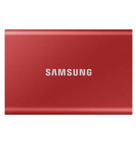 Внешний портативный SSD-накопитель Samsung Portable SSD T7, 500 GB, Красный (MU-PC500R/WW)