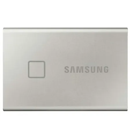 Внешний портативный SSD накопитель Samsung Portable SSD T7 Touch,  2 TB, Серебристый (MU-PC2T0S/WW)