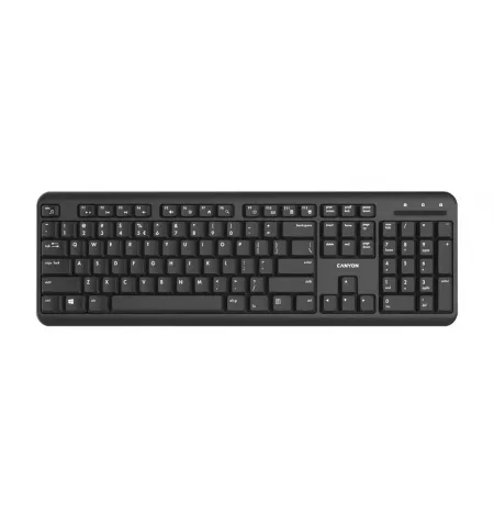 Tastatura Canyon W20, Fara fir, Negru