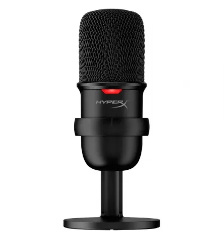 Microfon portabil pentru inregistrare vocala HyperX SoloCast, Cu fir, Negru