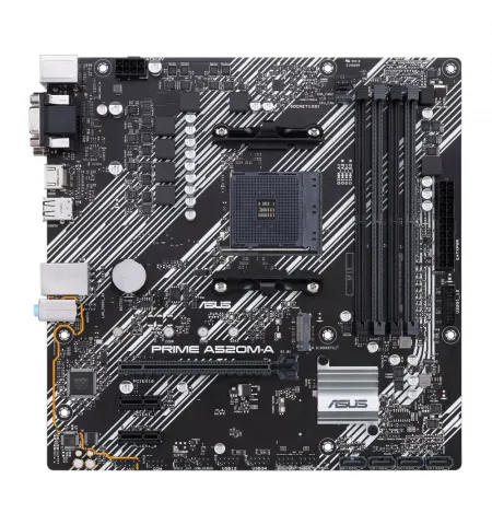 Placa de baza ASUS PRIME A520M-A, AM4, AMD A520, Micro-ATX