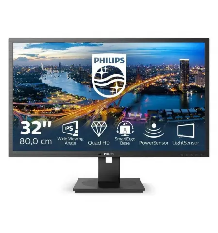 31,5" Monitor Philips 325B1L, IPS 2560x1440 WQHD, Negru
