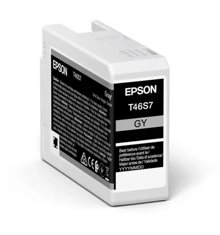 Cartus de cerneala Epson T46S UltraChrome Pro 10, 25ml, Gri