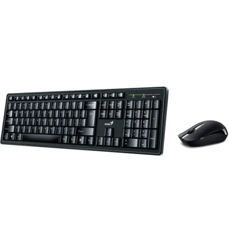 Set Tastatura + Mouse Genius Smart 8200, Fara fir, Negru