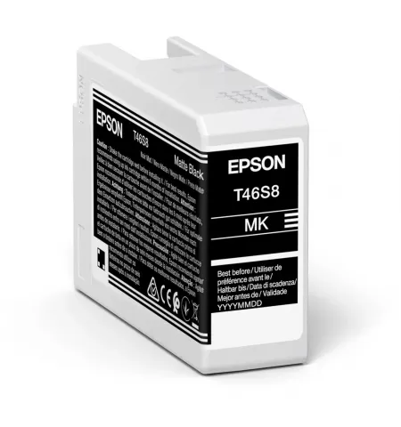 Cartus de cerneala Epson T46S UltraChrome Pro 10, 25ml, Negru mat