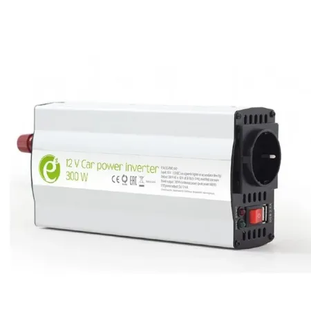 Invertor Auto Energenie EG-PWC-042, 300W, Alb