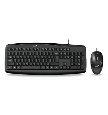 Set Tastatura + Mouse Genius Smart KM-200, Cu fir, Negru