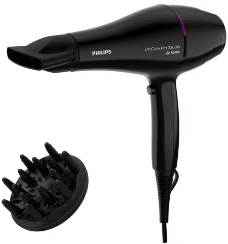 Фен PHILIPS BHD274/00, 2200Вт, Чёрный