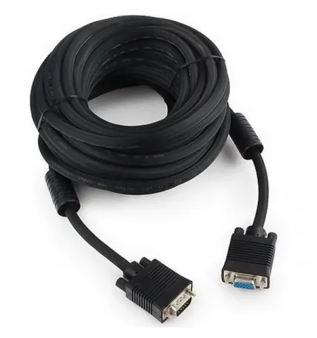 Видео кабель Cablexpert CC-PPVGAX-10M-B, VGA D-Sub (M) - VGA D-Sub (M), 10м, Чёрный