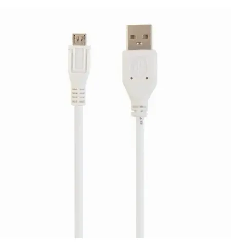 Cablu incarcare si sincronizare Cablexpert CCP-mUSB2-AMBM-W-0.5M, USB Type-A/micro-USB, 0,5m, Alb