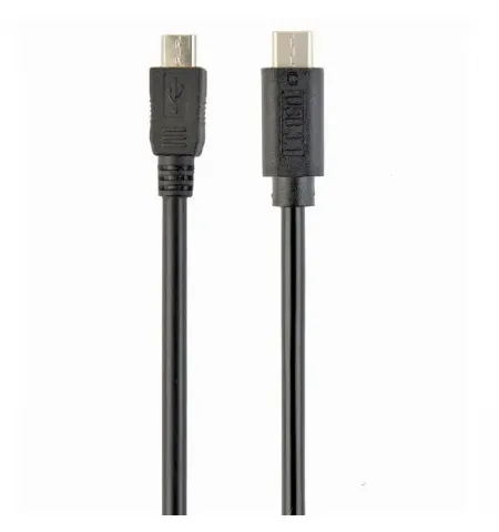 Кабель для зарядки и синхронизации Cablexpert CCP-USB2-mBMCM-6, USB Type-C/micro-USB, 1,8м, Чёрный