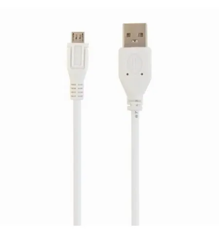 Кабель для зарядки и синхронизации Cablexpert CCP-mUSB2-AMBM-W-1M, USB Type-A/micro-USB, 1м, Белый