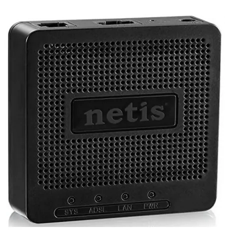 Modem ADSL Netis DL4201, ADSL/ADSL2/ADSL2 + p?na la 24 Mbps, Negru