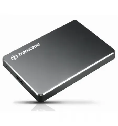 Внешний портативный жесткий диск Transcend StoreJet 25C3, 1 ТБ, Grey (TS2TSJ25C3N)