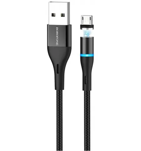 Cablu incarcare si sincronizare XO NB125, USB Type-A/micro-USB, 1m, Negru