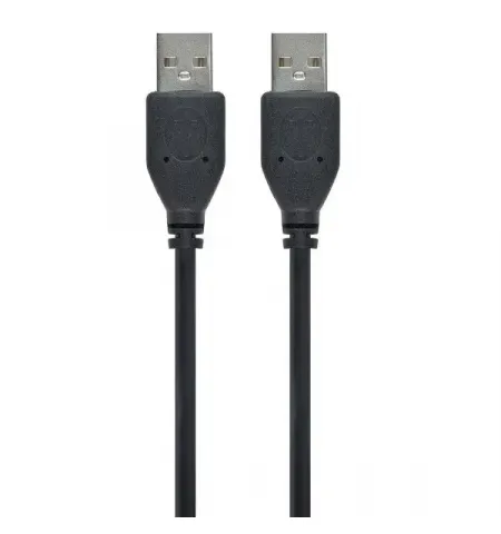 Adaptor USB Cablexpert CCP-USB2-AMAM-6, USB Type-A/USB Type-A, 1,8m, Negru