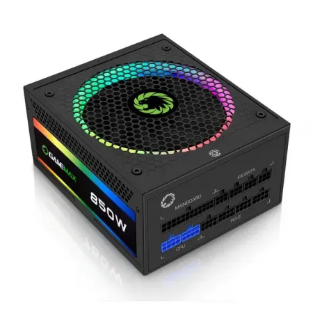 Блок питания для компьютеров Gamemax RGB-850, 850Вт, ATX, Полностью модульный