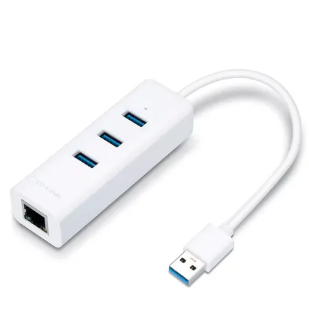 Adaptor USB 3.0 UE330 2 ?n 1- Adaptor Gigabit Ethernet & 3-Port Hub UE330 TP-LINK