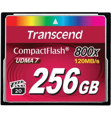 Карта памяти Transcend CompactFlash 800, 256Гб (TS256GCF800)