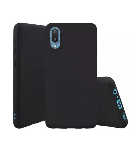 Husa Xcover Galaxy A02 - Soft Touch (Microfiber), Negru