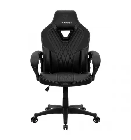 Игровое кресло ThunderX3 DC1, Искусственная кожа, Чёрный