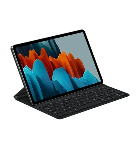 Husa pentru tableta Samsung Galaxy Tab S7 Book Cover Keyboard, 11", Poliuretan, Negru