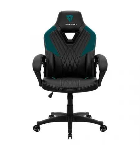 Игровое кресло ThunderX3 DC1, Искусственная кожа, Чёрный/Синий
