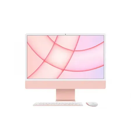 Моноблок Apple iMac A2438, M1 with 8-core CPU and 8-core GPU, 16ГБ/512Гб, macOS Big Sur, Розовый