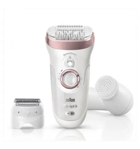 Epilator BRAUN SES9880, Alb/Roz