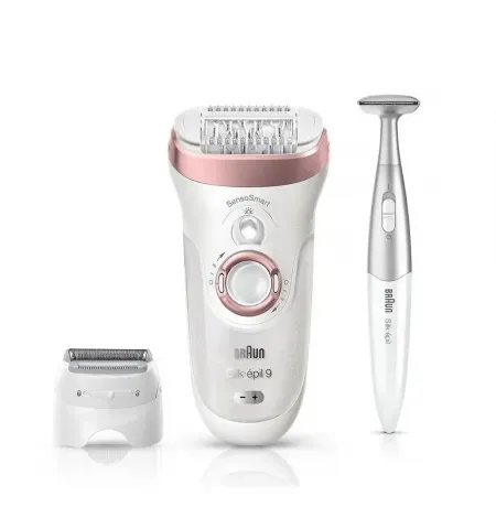 Epilator BRAUN SES9890, Alb/Roz