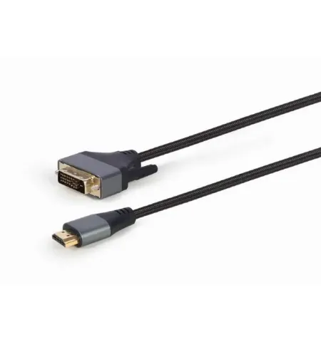 Adaptor Video Cablexpert CC-HDMI-DVI-4K-6, HDMI (M) - DVI-I (M), 1,8m, Negru