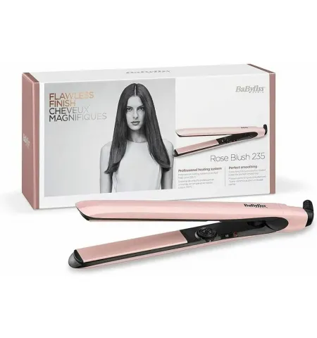 Placa de indreptat parul BaByliss Rose Blush 2498PRE, Roz