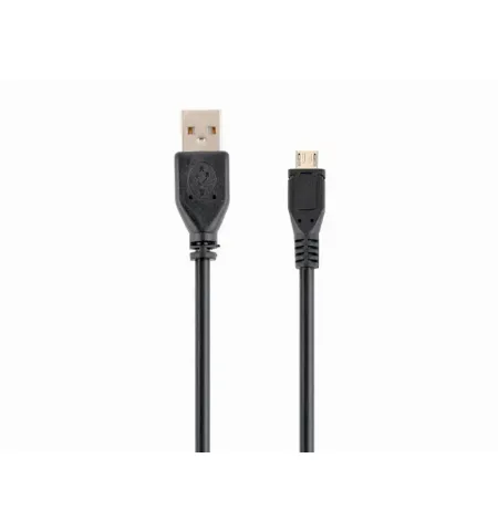 Кабель для зарядки и синхронизации Cablexpert CCP-mUSB2-AMBM-0.1M, USB Type-A/micro-USB, 0,1м, Чёрный