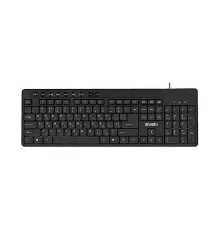 Tastatura SVEN KB-C3060, Cu fir, Negru