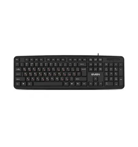 Tastatura SVEN KB-S230, Cu fir, Negru