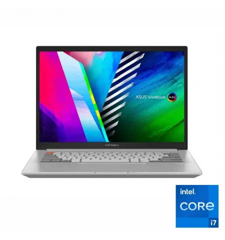 Ноутбук 14" ASUS Vivobook Pro 14X OLED N7400PC, Cool Silver, Intel Core i7-11370H, 16ГБ/512Гб, Без ОС