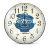CLOCK WALL ESPERANZA MARSEILLE  EHC018M WHITE,  30 CM, (TEXT: HOME COOKING), PLASTIC FRAME, QUIET MOVEMENT, HOOK FOR EASY INSTALLATION, POWER: 1X AA B
