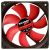 120MM CASE FAN - XILENCE XPF120.R.PWM FAN, PERFORMANCE C, 120X120X25MM, 1500RPM, <21DBA, 57.9CFM, HYDRO BEARING, 4PIN WITH PWM,  BLACK/RED