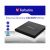 EXTERNAL SLIMLINE CD/DVD WRITER VERBATIM, PORTABLE SLIM -14MM,