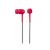 E11017 ELECOM "ROSE" FLOWER SHAPED STEREO HEADPHONES (RED), 20 HZ TO 20 KHZ, 16 OHM, 97 DB/1 MW (MINI CASTI/МИНИ НАУШНИКИ)