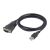 ADAPTER USB-COM PORT  - GEMBIRD UAS-DB9M-02, USB TO SERIAL PORT CONVERTER, DB9M / USB A PLUG, 1.5 M, BLACK