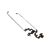 HINGES HP PAVILION 15-AC000, 15-AC100, 15-AC600, 15-AF100, HP 250 G4, 250 G5) (AM1EM000100 + AM1EM000200)