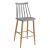 SCAUN BAR JACK~DARK GREY+TRANSPRINT LEGS
