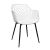 SCAUN SL-7019 WHITE+BLACK LEGS