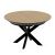 MASA NOVA FURNIR NATURAL WOOD+BLACK LEGS 1270+500+500*H750