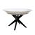 MASA NOVA FURNIR WHITE BLACK+BLACK LEGS 1270+500+500*H750