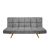 CANAPEA EXTENSIBILĂ LM-58 GREY VELVET