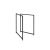 CADRU MASA OFICIU B-120 SLIM, SET 2 BUCATI