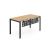 MASA BIROU ADAM 1380X680 CU ECRAN PERFORAT DREPTUNGHIULAR 1240X245
