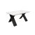 MASA EXTENSIBILA MADRID WHITE TOP+BLACK LEGS